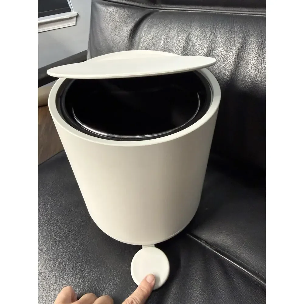 GRAY Zone Modern Elegance Nova Bathroom Cosmetic Pedal Bin Waste Sleek Design